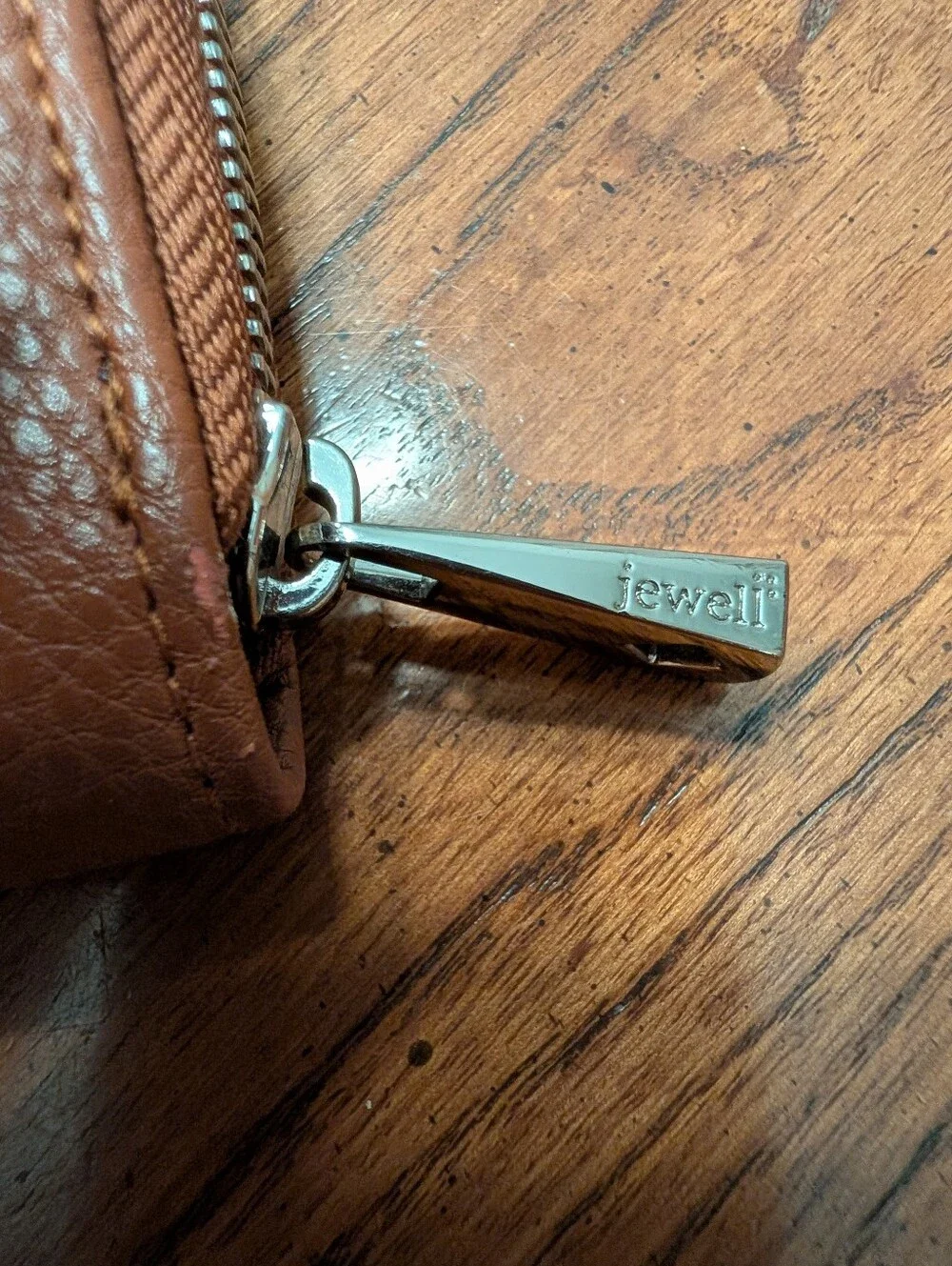 Thirty One Tan Zip-Around Leather Wallet NWOT